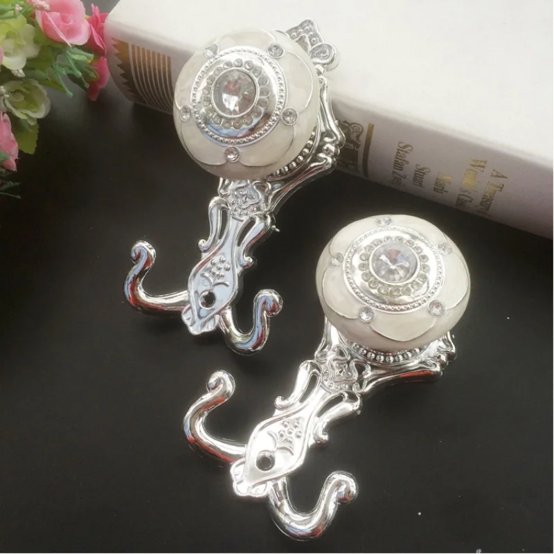 Silver Color Крючки для штор держатель украшения дома занавески подхваты для штор с кисточками подвесные аксессуары занавески s шляпа настенные крючки T122#20 - Цвет: Silver Color