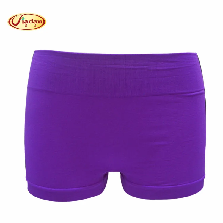 SAN. Комо S4603L Для женщин бесшовные Boyshorts Брюки Ice Шелковый высокие эластичные