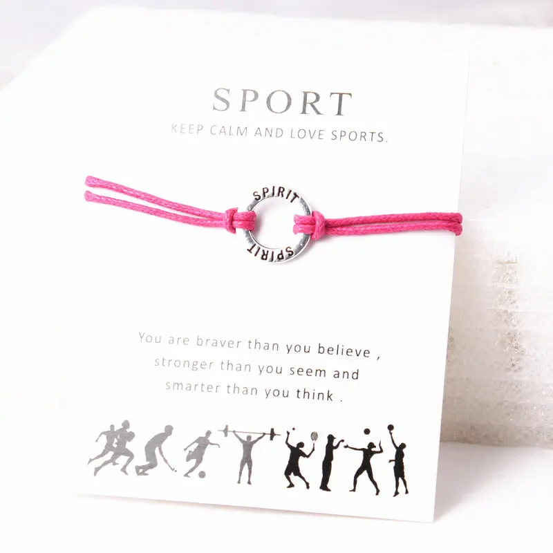 Spirit Charm браслет спортивный Wish карта для Sporter Регулируемый ювелирный подарок