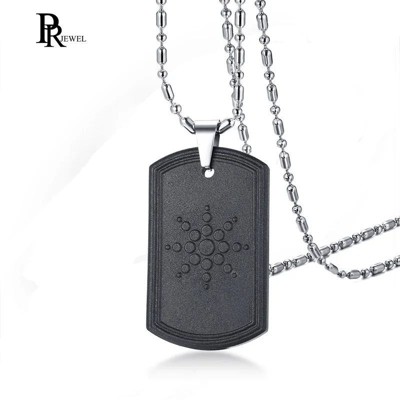 Ожерелье из гематита и вулканической лавы с бесплатной цепочкой|quantum pendant