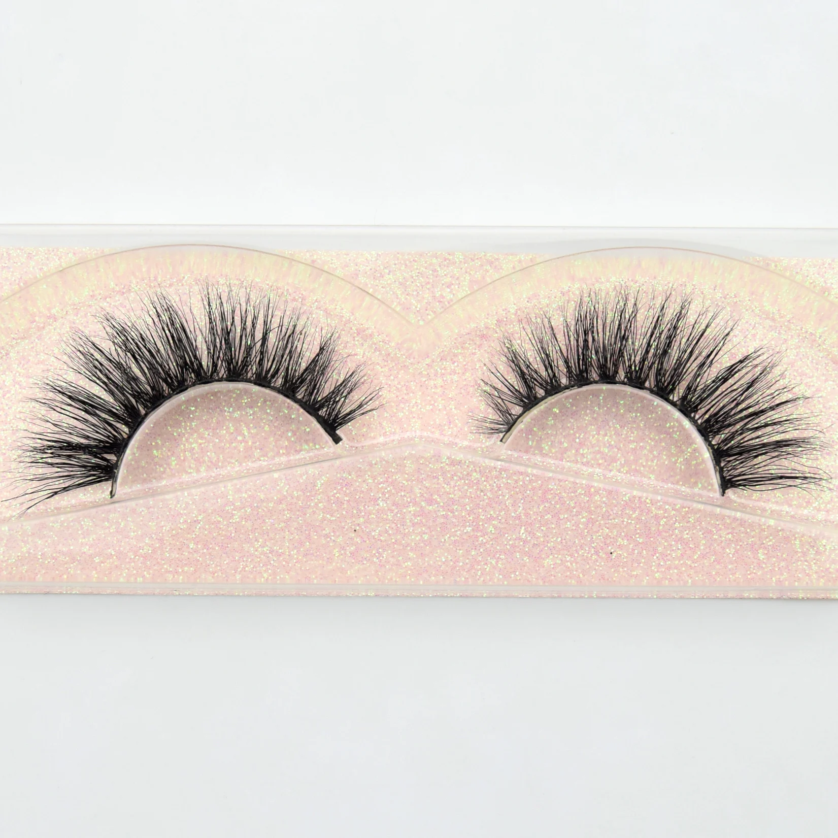 

visofree 3D Real Mink Lashes False Eyelash Strip Thick Fake Eyelashes Handmade Makeup Beauty Glitter Packing E08