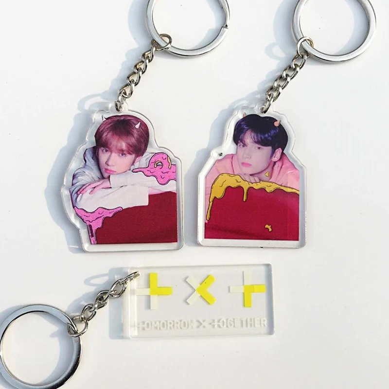 Мода Txt стиль милый завтра X вместе брелок TXT брелок Kpop Txt вентиляторы подарок Прямая