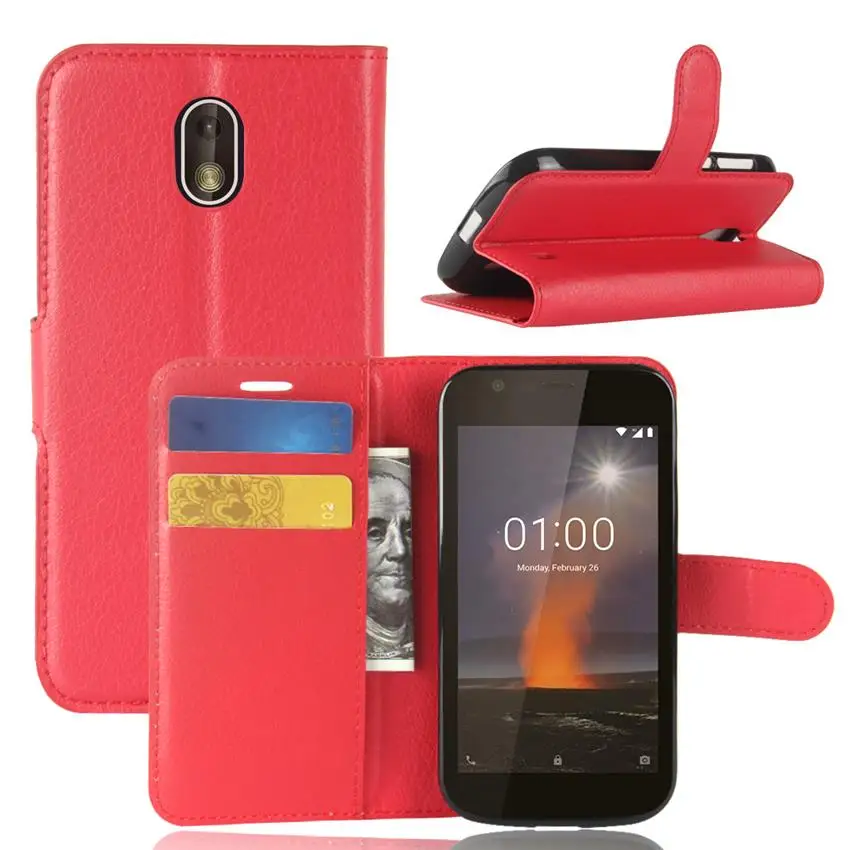 Для Nokia 1 чехол Nokia 1 Чехол Флип Роскошный PU кожаный чехол для телефона чехол для Nokia 1 TA-1047 TA-1060 TA-1056 TA-1079 TA-1066 TA