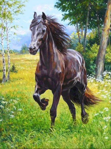 5D DIY Алмазная Pintura животное кавало полностью вышивка алмазная декоративная | Дом и