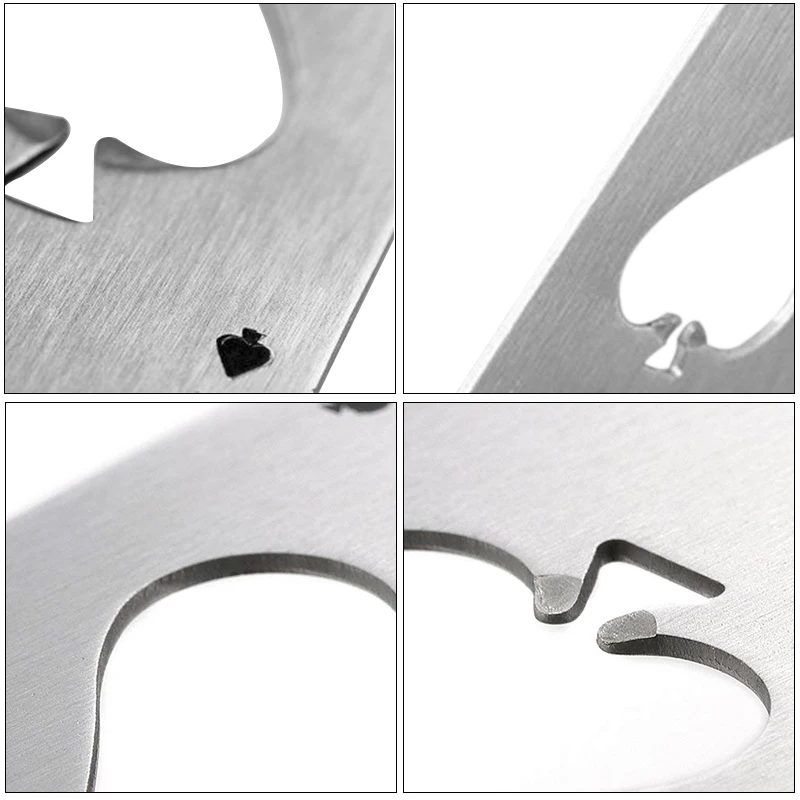 Черная/серебряная открывалка для пивных бутылок искусственная покерная доска из