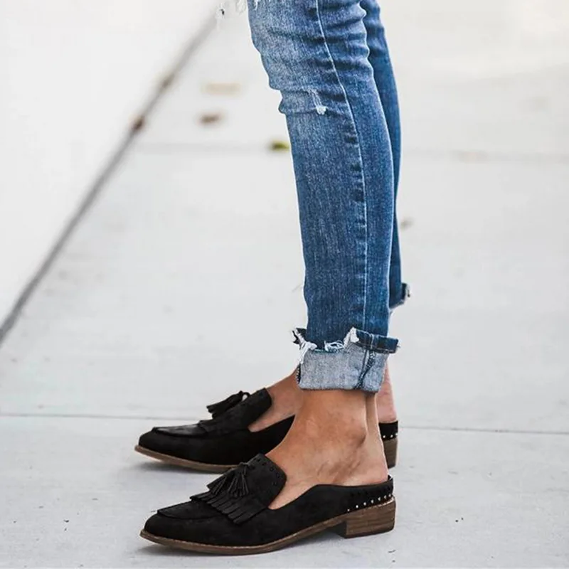 Adputent/Женская обувь на плоской подошве женские повседневные однотонные лоферы