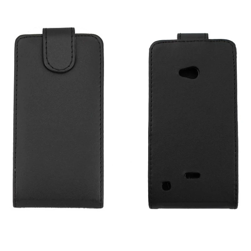 Чехол для Nokia Lumia 720 чистый цвет Вертикальный флип кожаный чехол черный|leather harley|case