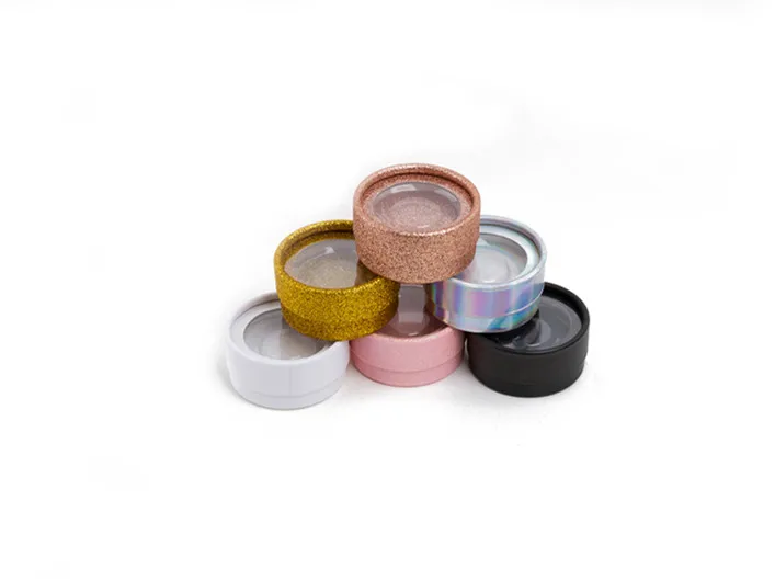 10 Pcs Wholesale Price Colourful Round Boxes And Flash Of Light Empty Not lashes Accept Privatre Lable For Free Shipping | Красота и