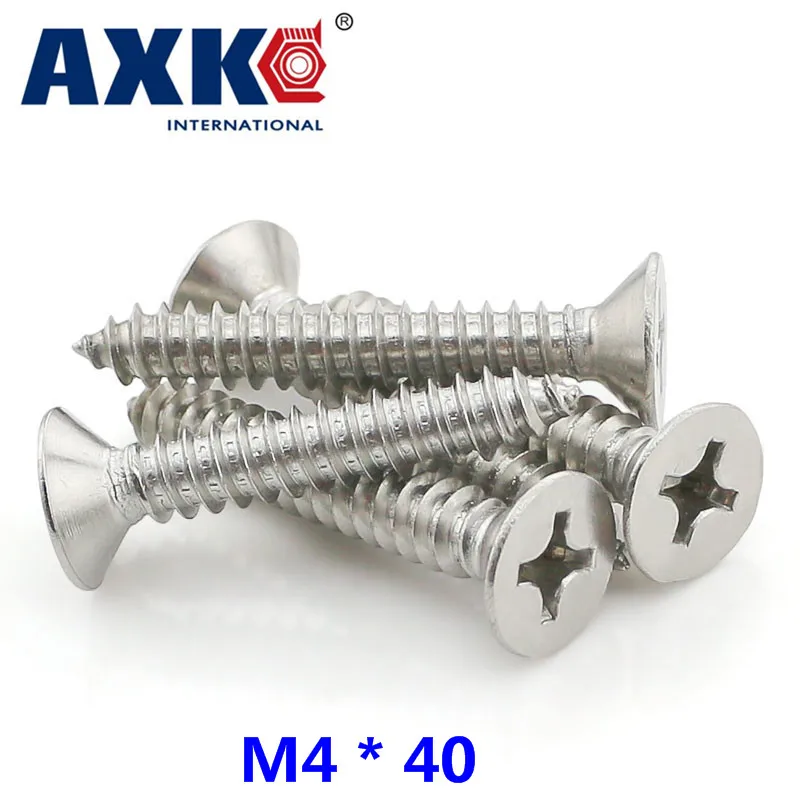 2021 винты для дерева Axk 15 шт. 304 Винты с потайной головкой из нержавеющей