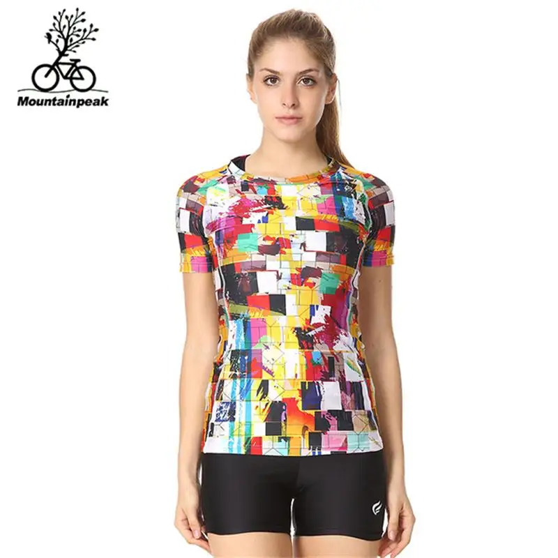 

Womens Running Shirts Graphich Print Yoga Shirts Size S-3XL Female Fitness Sports T-Shirts Quick Dry Breathable Gym Tops MP031