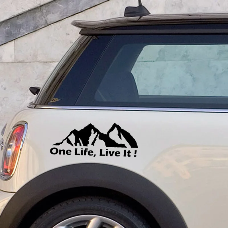 Внедорожные автомобильные наклейки ONE LIFE LIVE IT! Виниловая наклейка для