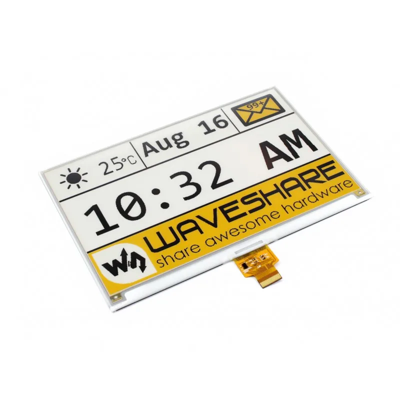 7 5 дюйма E Ink Raw Display 640x384 разрешение со встроенным контроллером SPI интерфейс без PCB