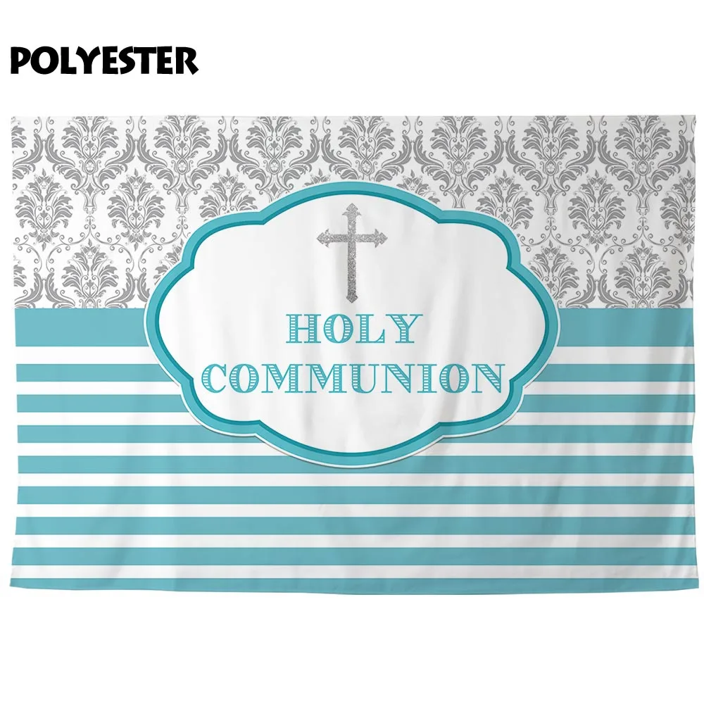 Allenjoy фон для фотосъемки в белую и синюю полоску дамаста Святого Причастия