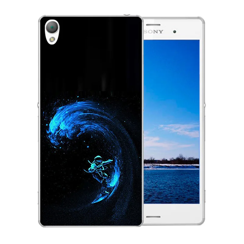 Чехол для телефона Sony Xperia Z3 Coque D6603 D6643 D6653 D6616 L55T Space Moon Pattern задняя крышка защита