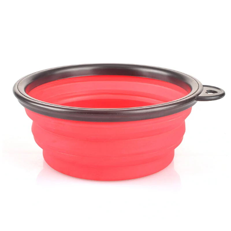 

Silicone Pet Dog Bowl Portable Folding Travel Dog Feeding Drinking Bowls Collapsible Feeder Food Container For Small Medium Dogs