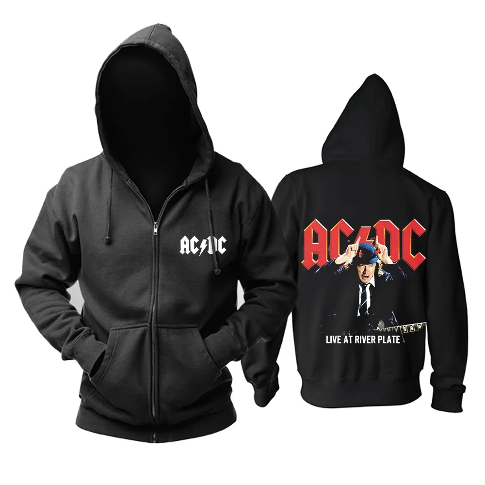 9 12 Дизайнов толстовка на молнии ACDC AC/DC Австралийский жесткий рок толстовки Панк sudadera уличная флисовая куртка верхняя одежда - Цвет: 9