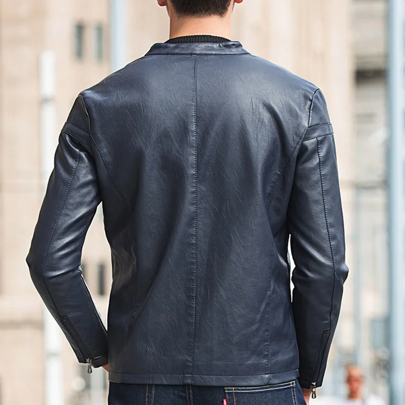 Куртка TANGNEST Мужская из искусственной кожи 5 цветов 2019|mens pu leather jacket|designer jacketgood jacket |
