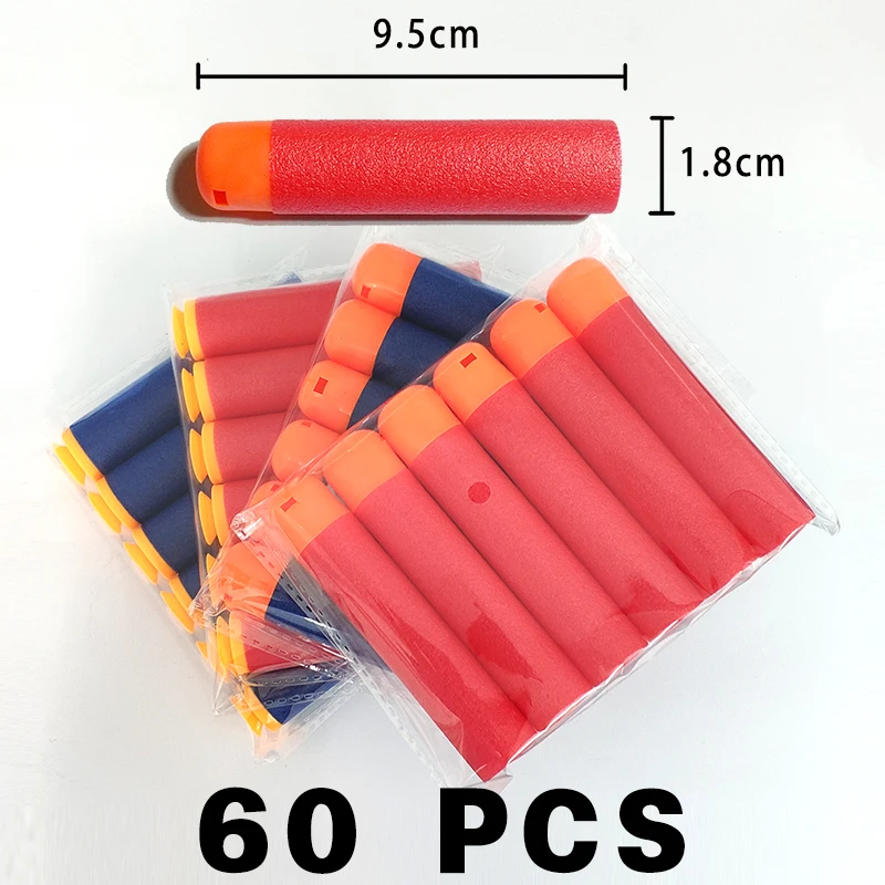 60 шт. 9 5*1 8 см мягкие пули для Nerf Мега Пейнтбол полые головы из пенопласта Книги об