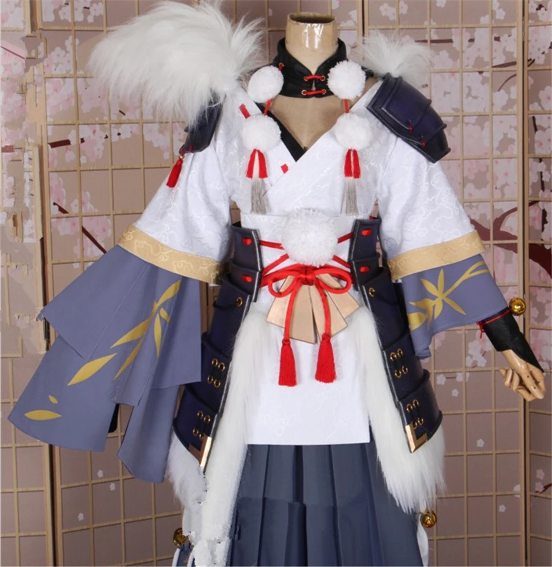Костюм для косплея Onmyoji SSR Ibaraki douji костюмы из белой снежной шкуры униформы одежда