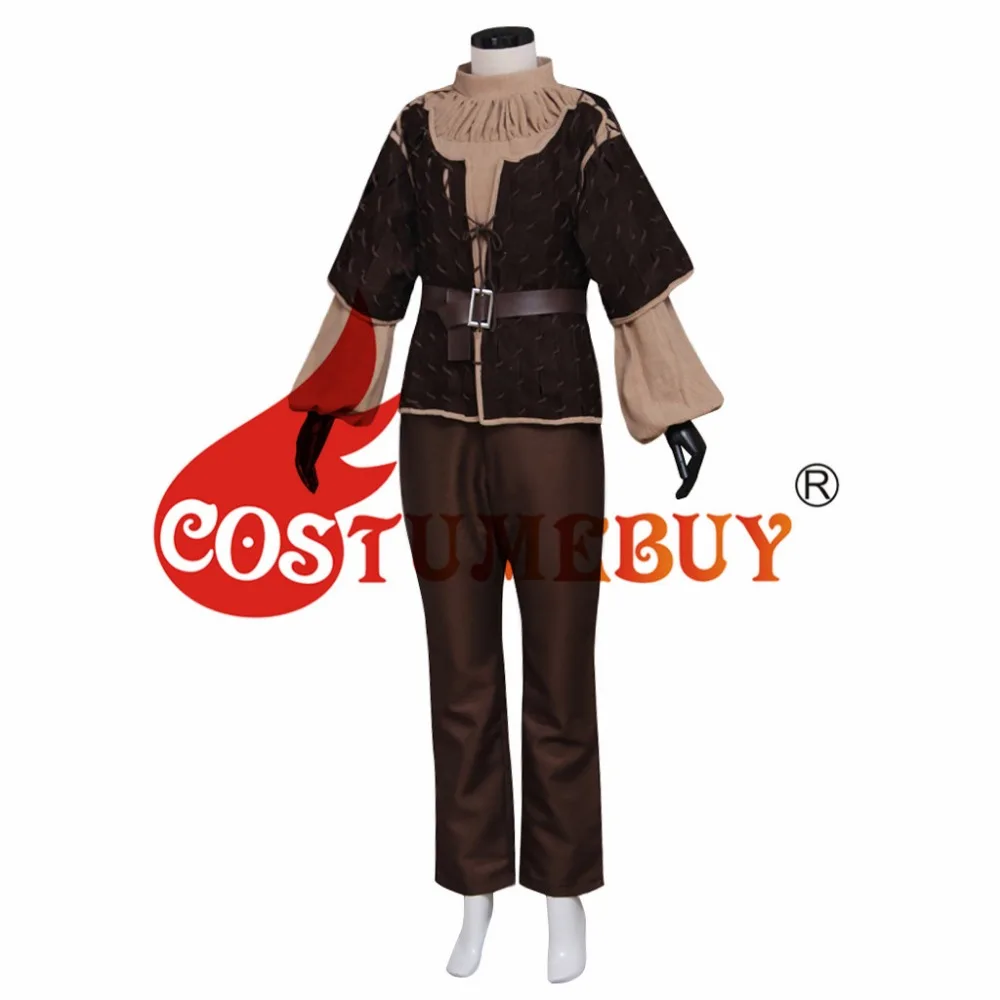 CostumeBuy Игра престолов Ария Старк костюмы для косплея для девочек для взрослых в средневековом стиле Хэллоуин Карнавальный наряд костюм L920