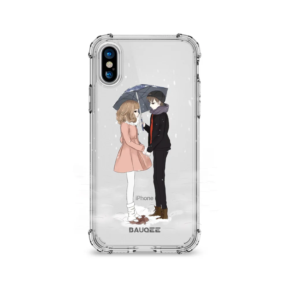 Bauqee прозрачным рисунком телефона чехол для iPhone X 7 8 Plus Мягкие TPU ультра-тонкий