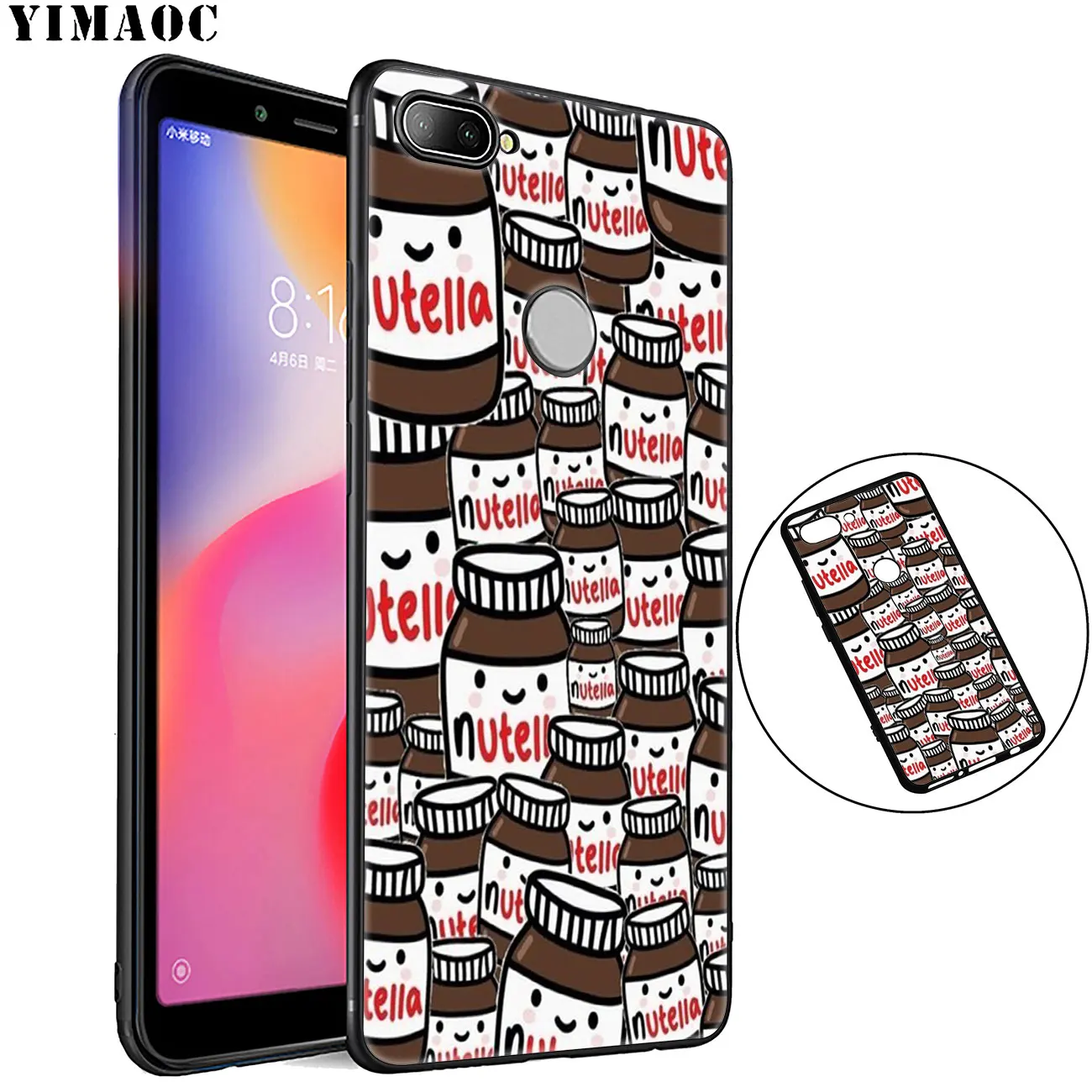 Мягкий силиконовый чехол для Xiaomi Redmi K30 K20 Note 8 8T 7 5 6 Pro Mi Black flower|Бамперы| |