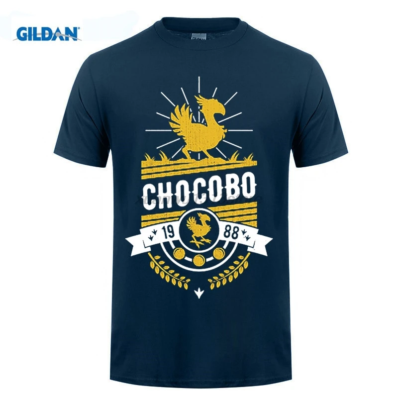 Chocobo Final Fantasy футболка мужские новые простые рубашки Популярные упражнения свободные футболки мужские летние для команд подростков Топ
