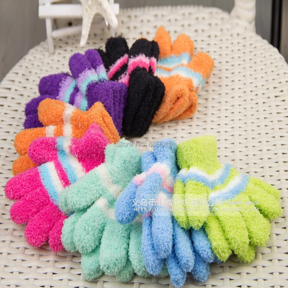 Теплые уличные перчатки высокого качества для детей осенне зимние детские