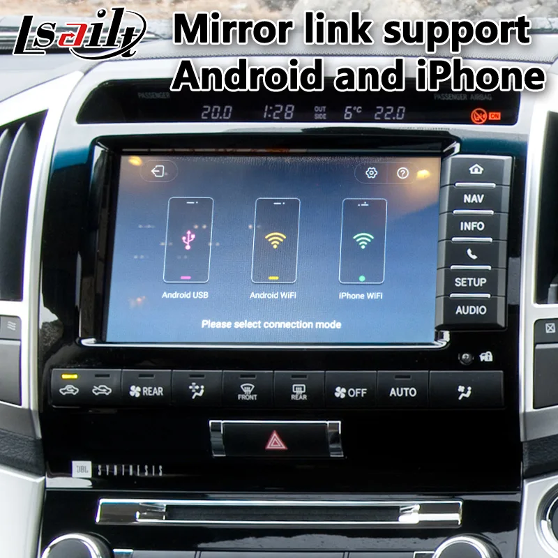 Автомобильный Android 6,0 видео интерфейс для Toyota Land Cruiser LC200 2012- год с gps навигацией