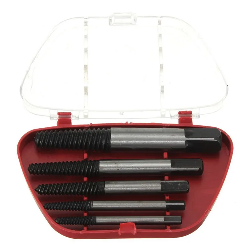 

5Pcs Screw Extractor Kit Double Side Drill Out Damaged Screw Extractor Out Remover Handymen Broken Bolt Stud Removal Supplies