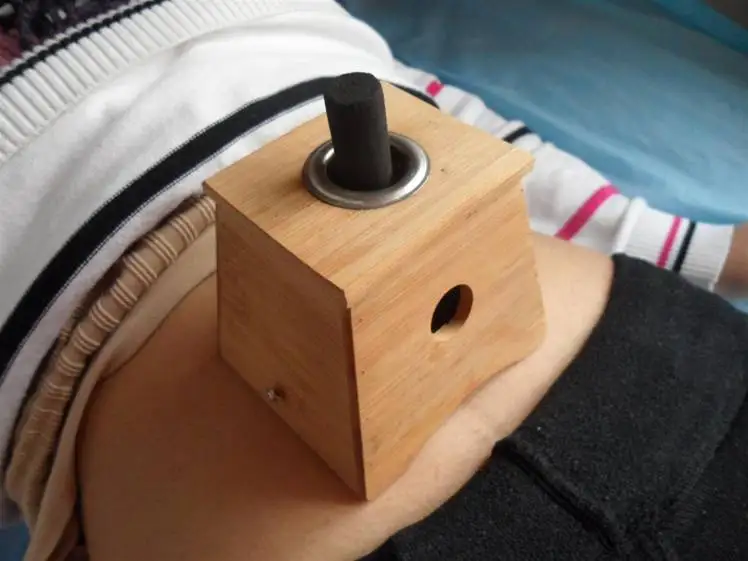 Китайский полынь leaf подставка для горения с одним отверстием бамбуковое дерево