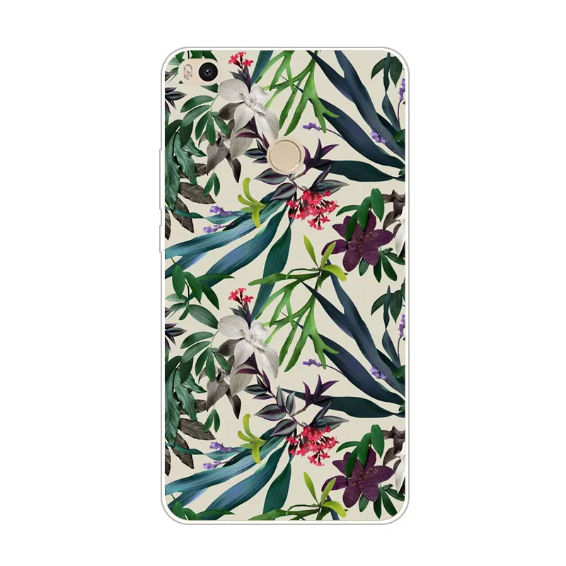 Чехол Xiaomi mi max 2 силиконовая Мягкая задняя крышка из ТПУ с цветочным рисунком для