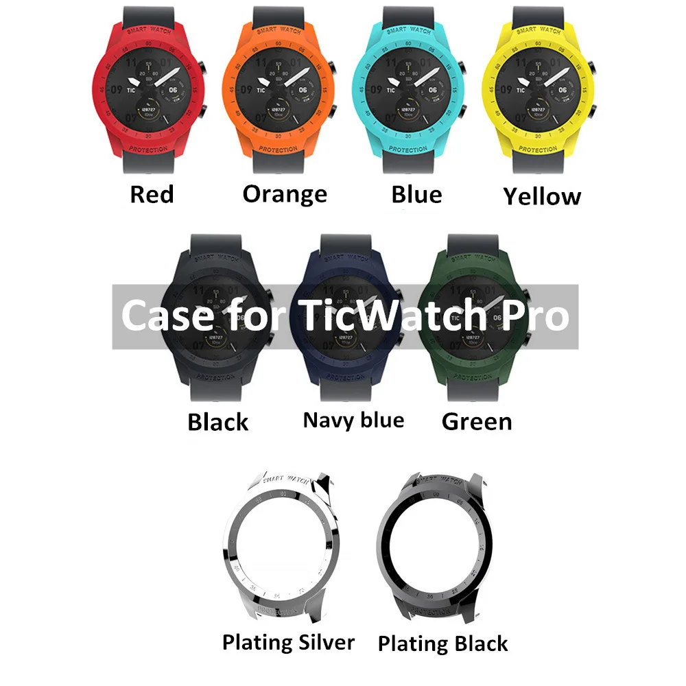 Ударопрочный защитный чехол из поликарбоната для TicWatch Pro/E Прочный чехол для Tic Watch Pro протектор бампер оболочка умные часы аксессуары