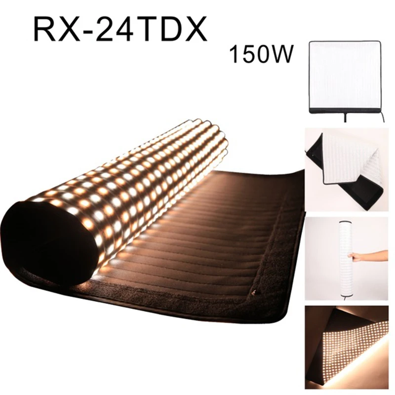 

Falcon Eye 150W Film Video Photo Light Portable LED Photo Light Braodcast Flexible LED Photo Light RX-24TDX Free DHL Shipping