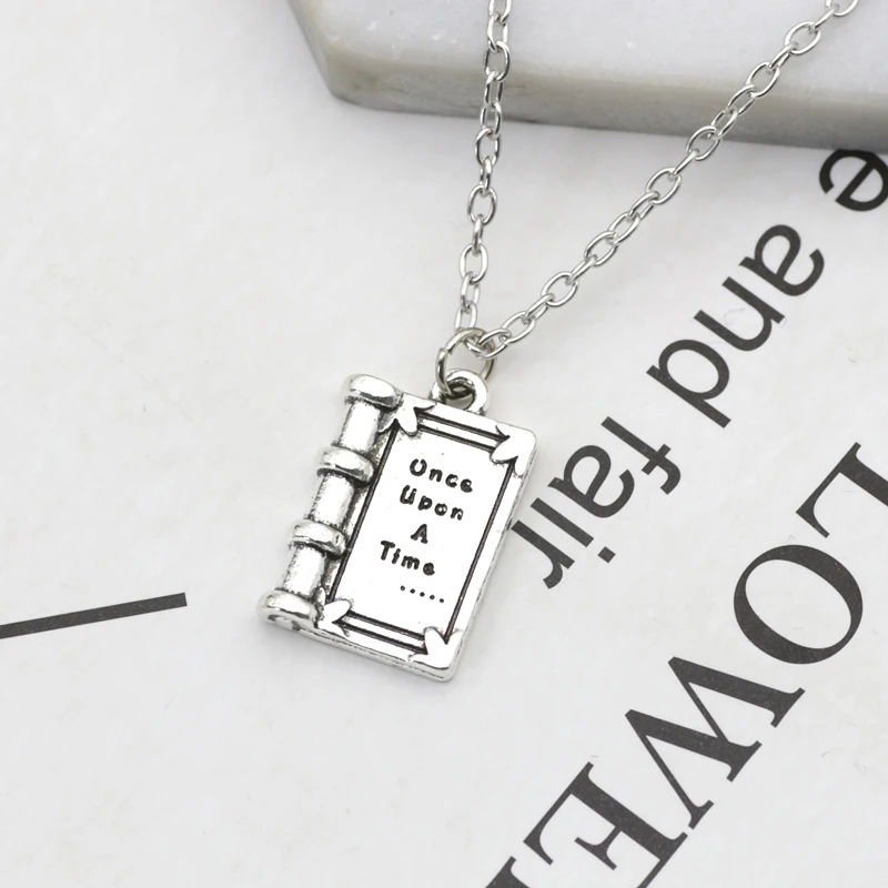 2019 модные 3D мини подвески в виде волшебной книги ожерелье с резным узором