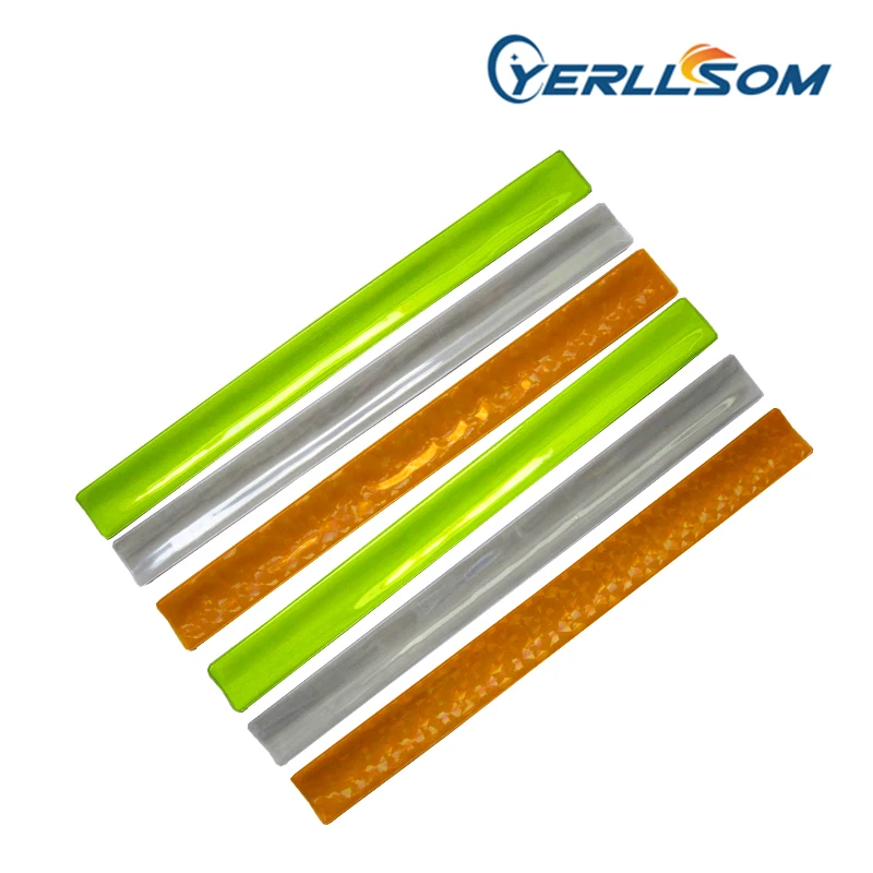 YERLLSOM 3*22 см 500 шт./лот Горячая продажа Печатный 1 Цвет логотип Slap отражающие