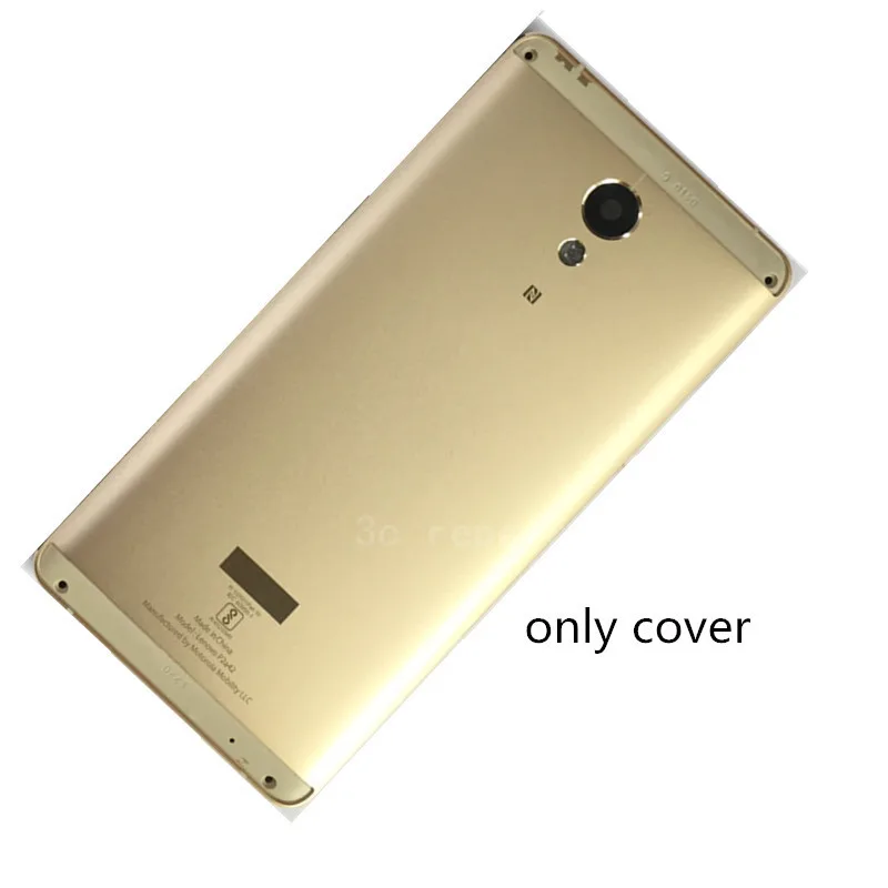 Менее, но лучше оригинальная новая задняя крышка для lenovo P2 P2A42 Верхняя Нижняя панель корпуса P2C72 крышка батареи с боковой кнопкой - Цвет: golden  back cover