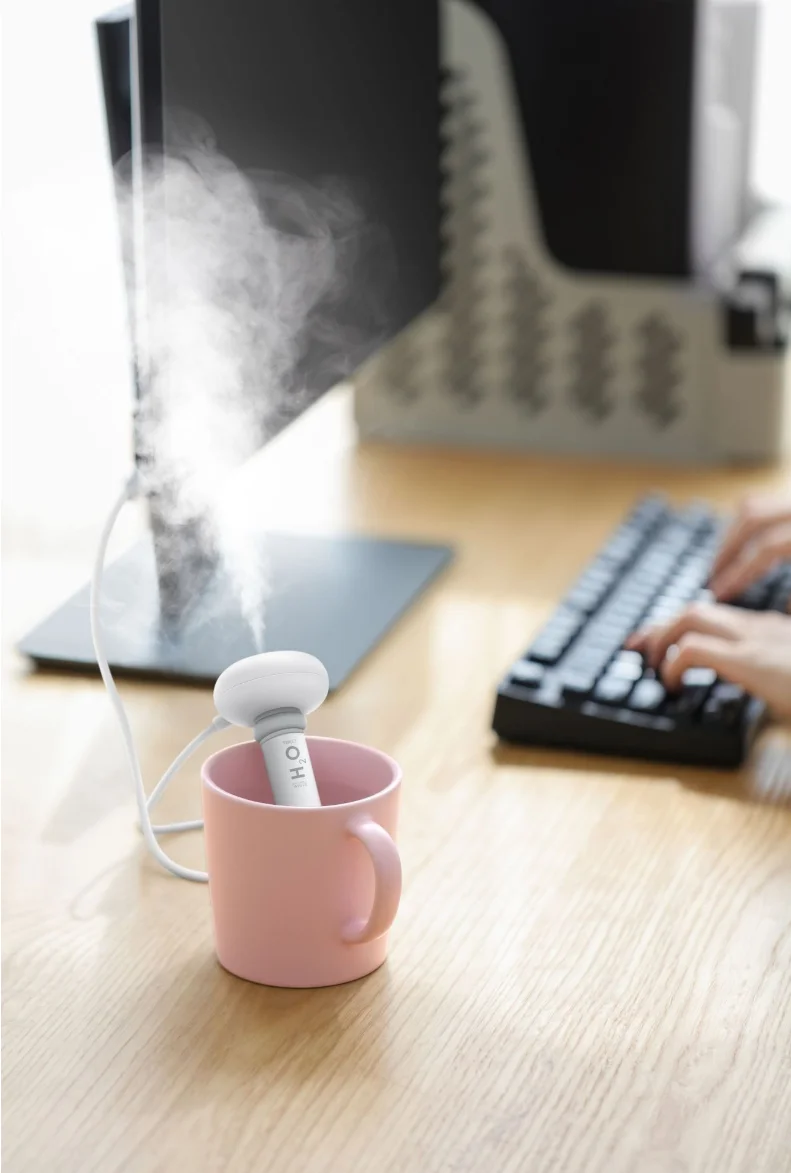 Белый разборный увлажнитель воздуха с пончиком для дома и офиса портативный USB