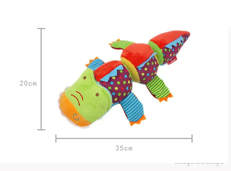 Новое издание плюшевая кукла детские игрушки вращающийся Крокодил с кольцевым