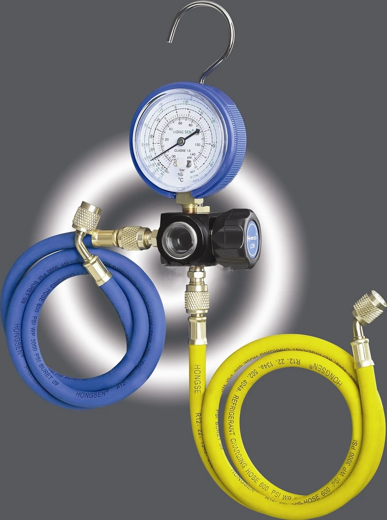 Единичный манометр для R410 с шлангом низкого давления 2 шт.|gauge shear|gauge stainless steel
