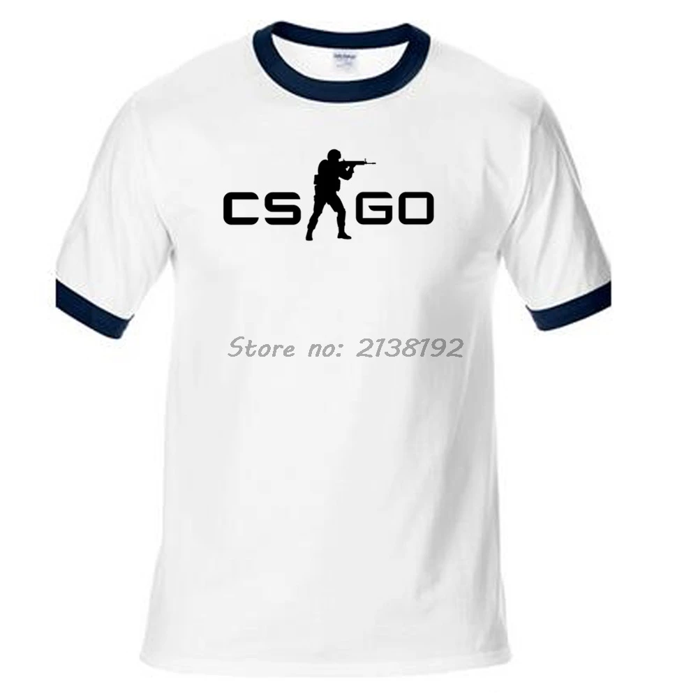 CS мужская футболка брендовая уличная CS Go Футболка Мужская s Забавный подарок майки футболки Мужская s реглан летняя футболка брендовые Топы - Цвет: smae as picture