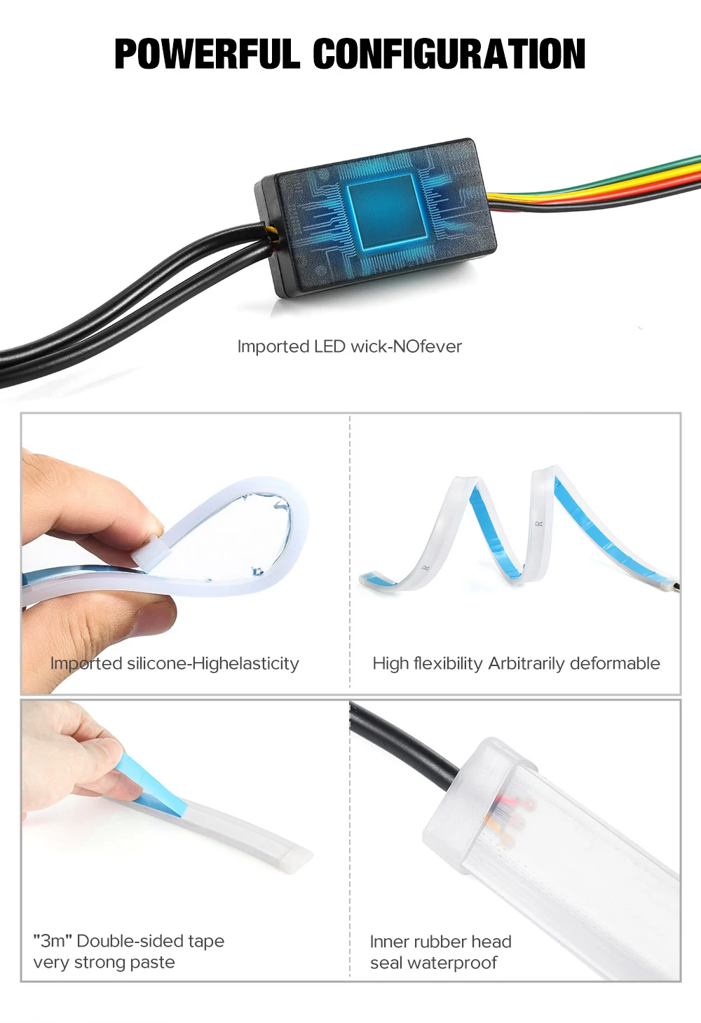 Новинка, RGB, тонкий, последовательный, гибкий светодиодный, DRL, для головы, светильник, Полоска, дневной ходовой светильник, с пультом дистанционного управления, 12 В, RGB, динамический DRL