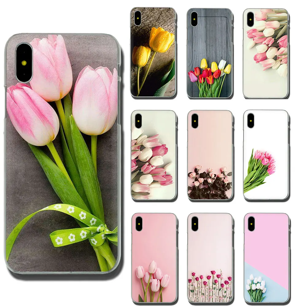 Laumas Тюльпан цветы силиконовый мягкий ТПУ чехол для телефона Apple iPhone XR XS Max X 8 7 6 S Plus