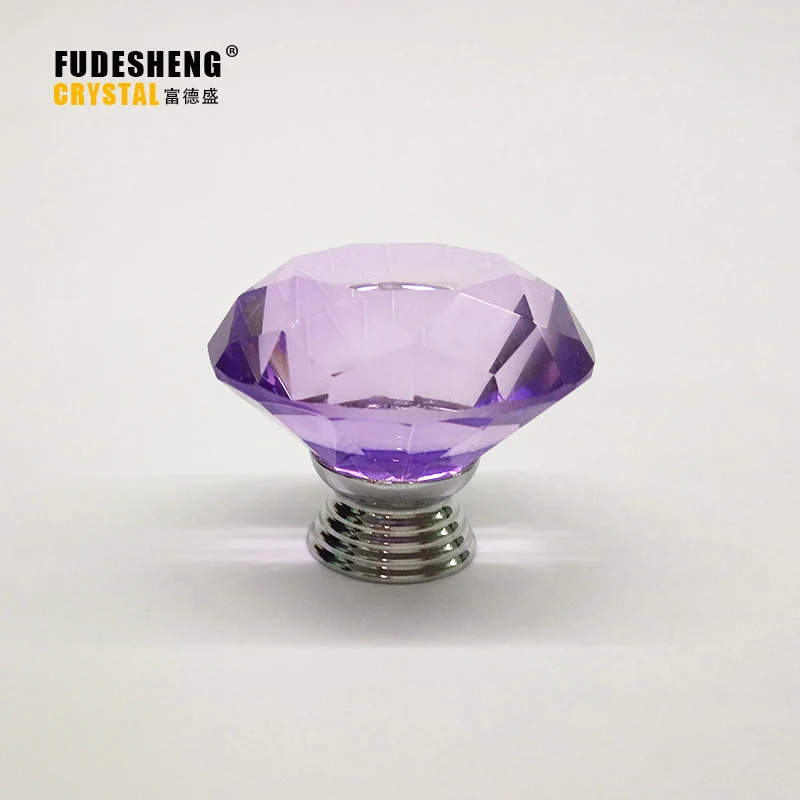 2017 Высокое качество 40 мм прозрачные хрустальные ручки для шкафа ящик комод ручка