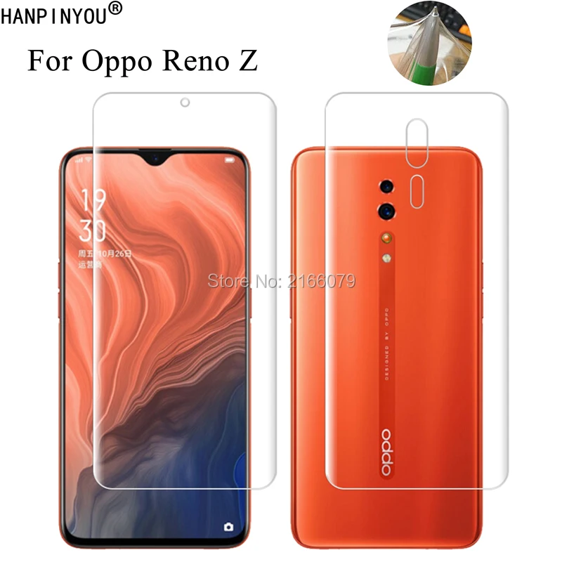 Для Oppo Reno Z RenoZ 6 4 &quotмягкая ТПУ Передняя и задняя полная защита экрана прозрачная