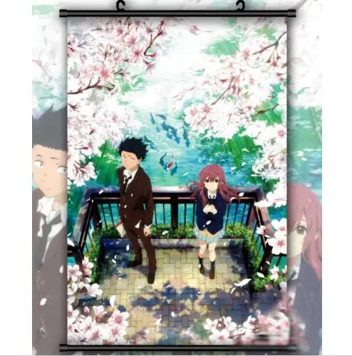 Аниме постер Koe no Katachi A silent voice настенный прокрутка Декор подарок украшение для