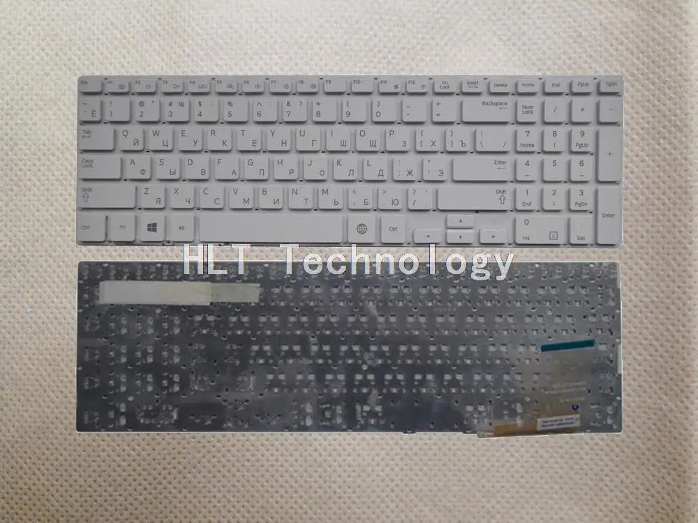 Оригинальный черный и белый Русская клавиатура для samsung 370R5E 450R5V NP370R5E NP370R5V NP510R5E S02