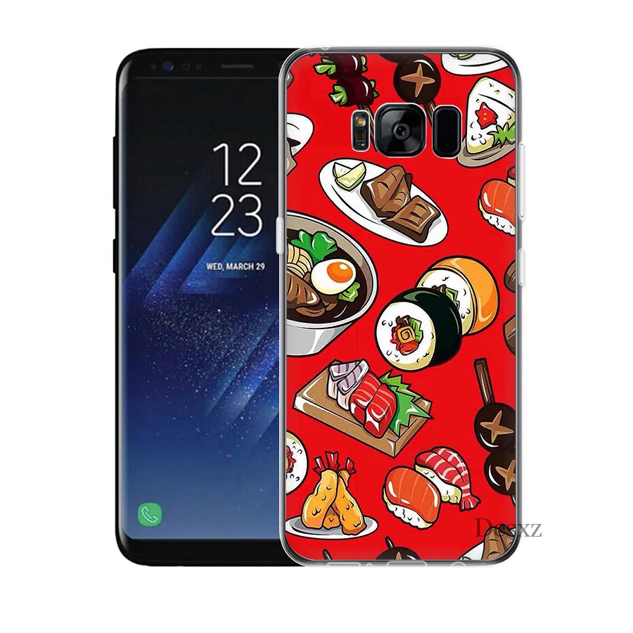 Чехол Gerleek Sushi Kawai для Samsung Galaxy A7 A8 A9 A10 A30 A40 A50 A70 M10 M20 M30 S10 Plus S10E J6|Чехлы-накладки| |