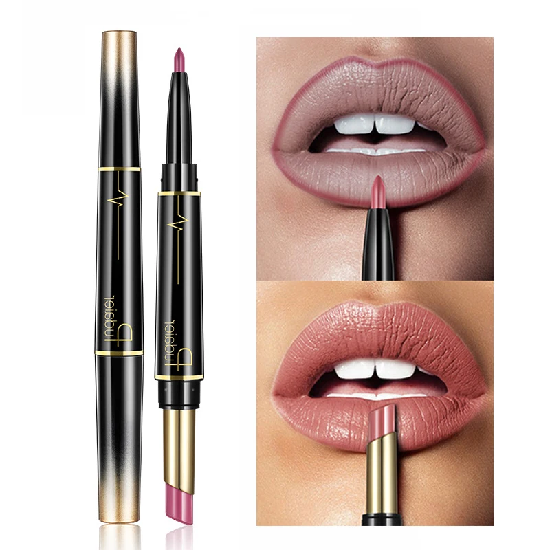 Бренд pudaier матовая помада Wateproof двухсторонняя Long Lasting Lipstick Косметика нюдовая