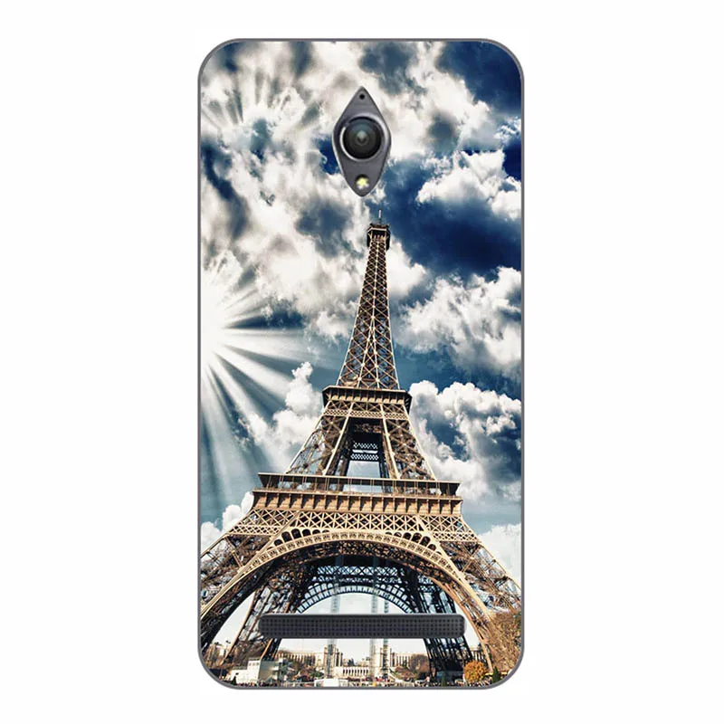 Для Asus ZenFone Go ZC500TG чехол для телефона задняя крышка 3D Цветочный Принт мягкий ТПУ